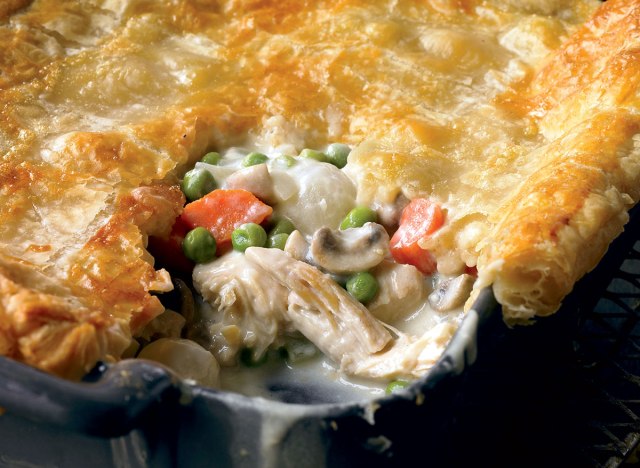 Pastel de pollo bajo en calorías