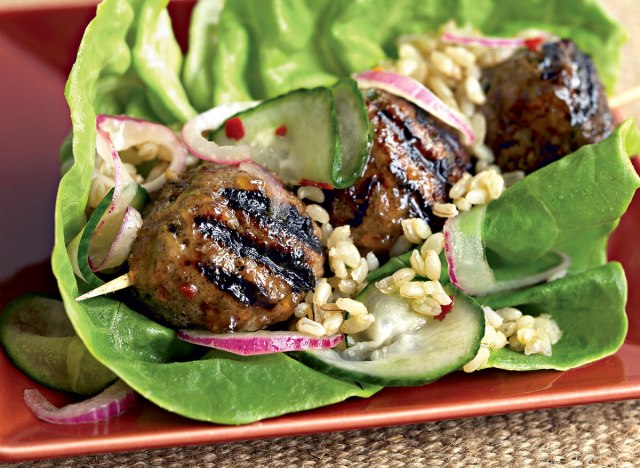 Albóndigas de pollo asiáticas paleo